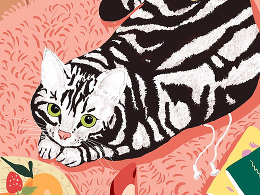 猫咪插画作品
