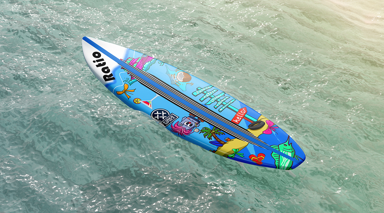 冲浪板板面设计