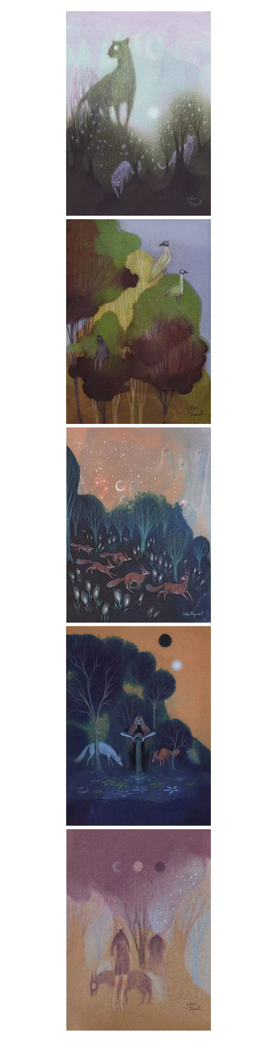 芬兰插画师Ulla Thynell的每一幅作品都充满了色彩！（图ZMjI1NjYxNjY0） - 商业插画 - 站酷设计师阿妹艺术学院原创素材 - 站酷ZCOOL
