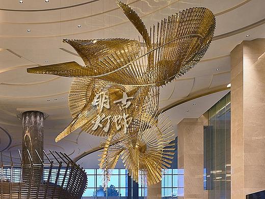 洲际酒店大堂艺术造型吊灯定制