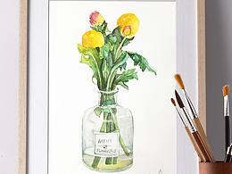 水彩作品