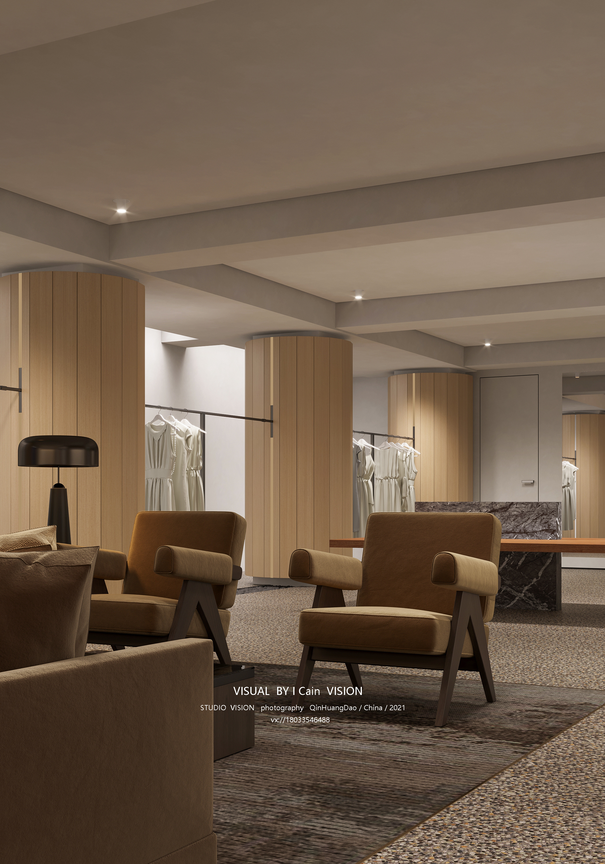 initial-studio 商业服装店表现|空间|商业空间设计|磊总 - 原创作品