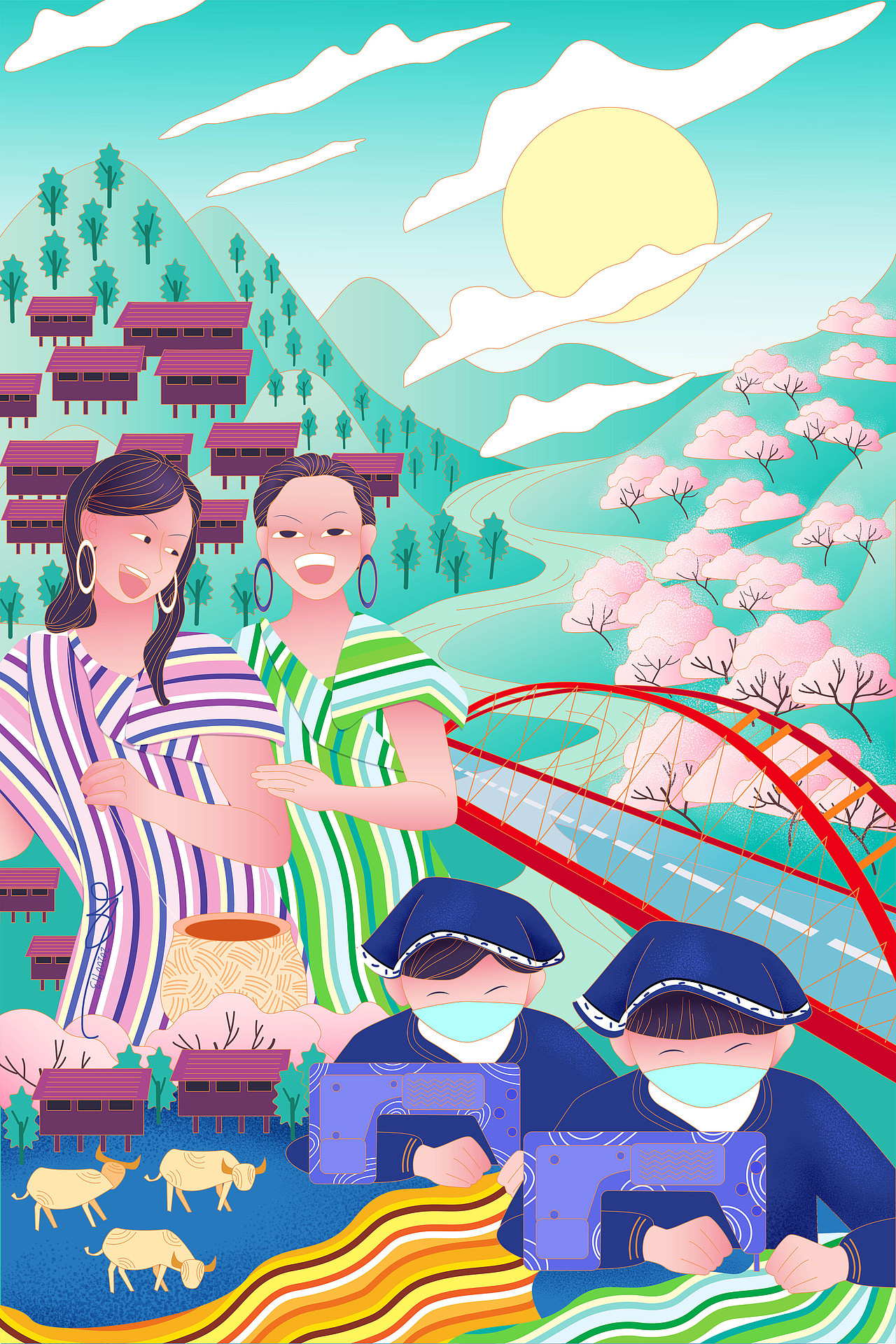 生态建设产业扶贫怒江花谷