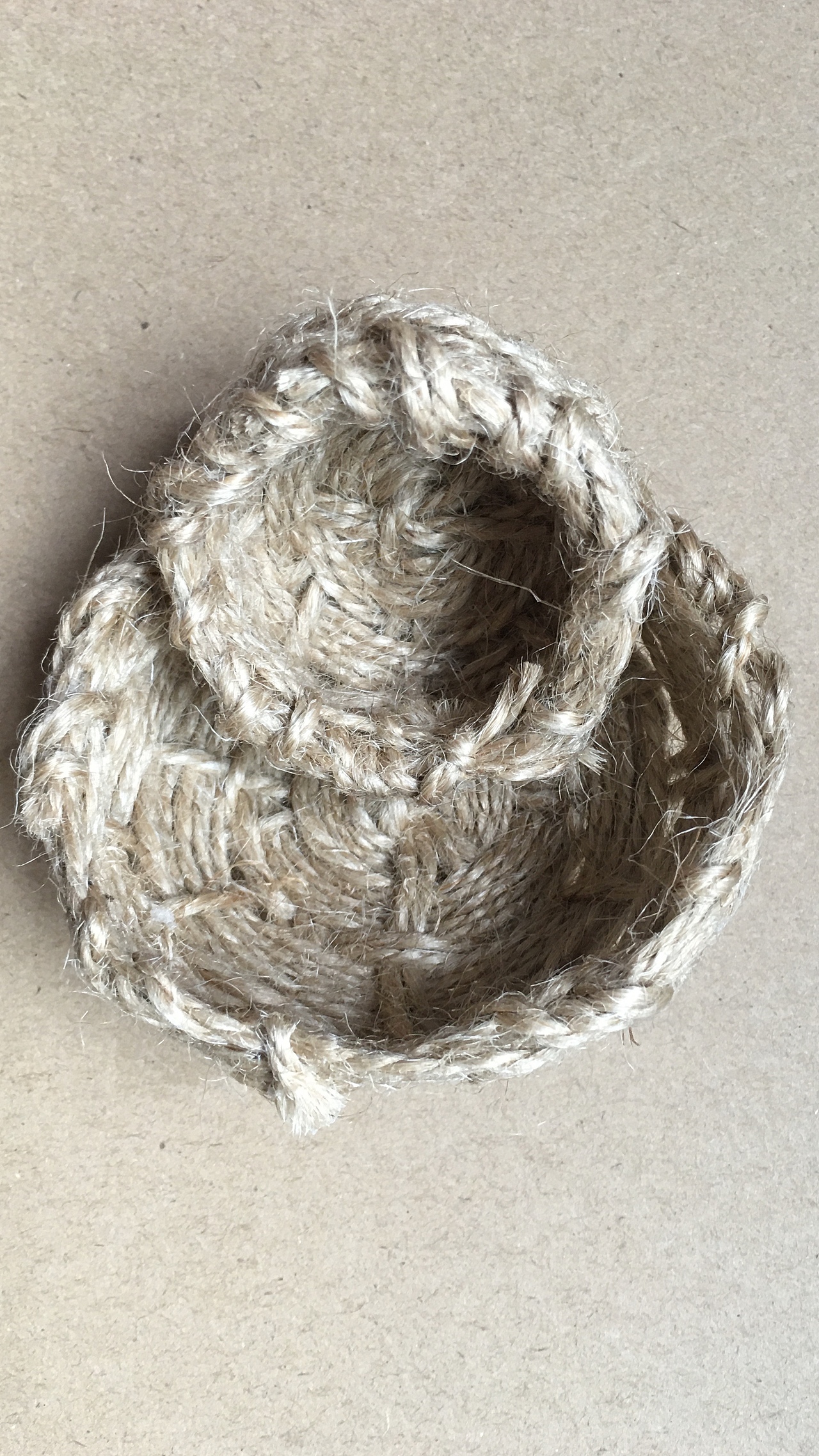 麻绳编织小篮子