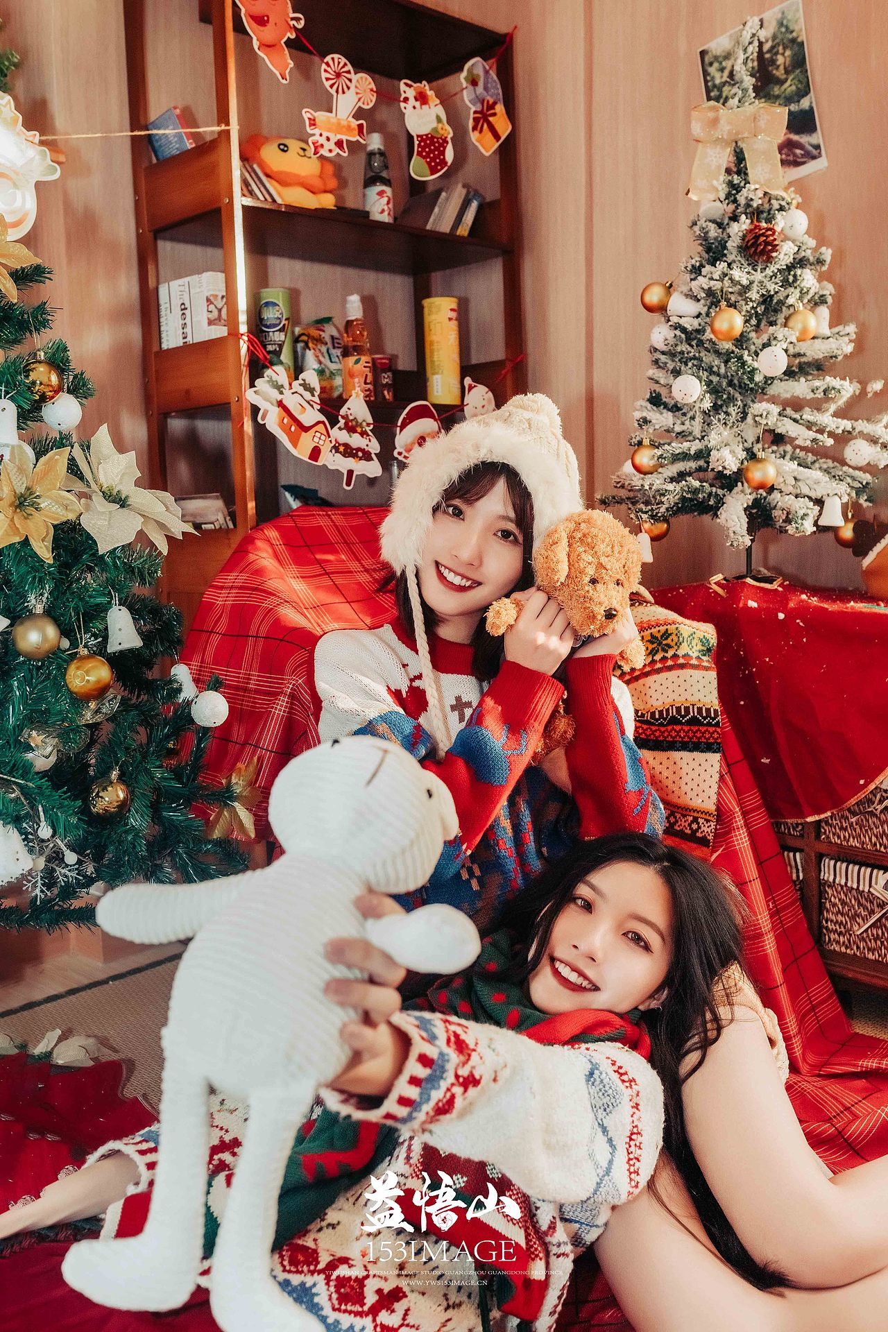 网红圣诞双胞胎姐妹