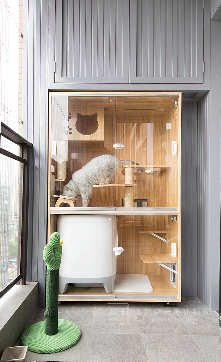 LDK一体化，两人一猫的专属居所（图ZMjc3MTMxNDc2） - 家装设计 - 站酷设计师深圳尺子室内设计原创素材 - 站酷ZCOOL