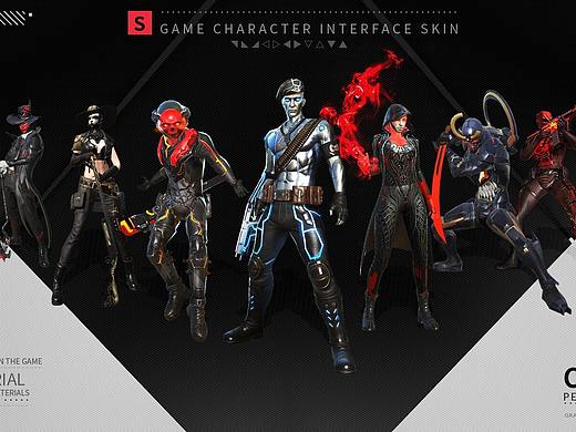 《rules of survival》海外版角色UI界面皮肤设计集