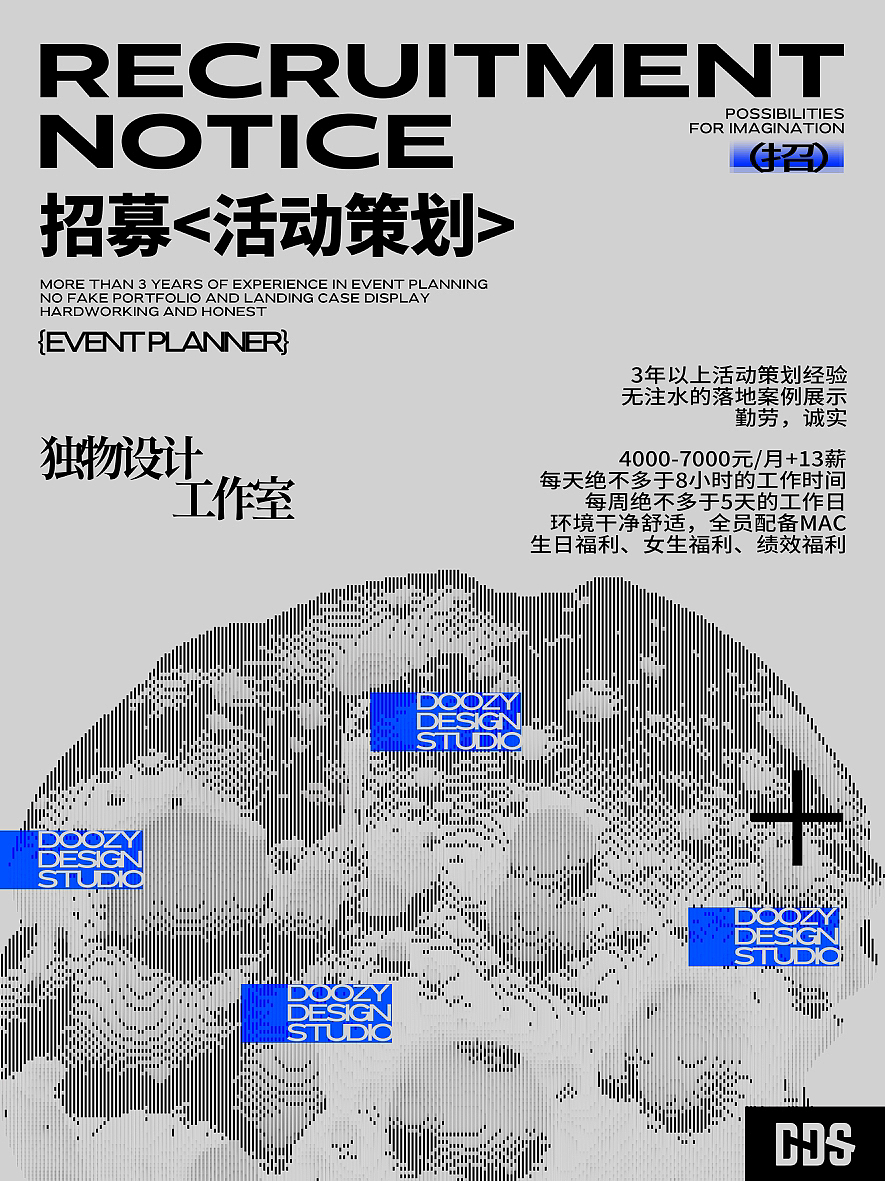 DDS|一则脱水版招聘启事