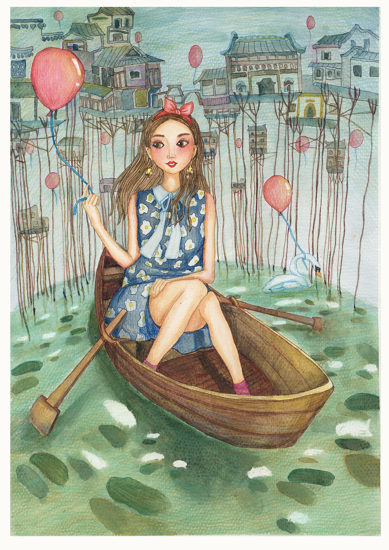 《我的生活》系列插画设计 毕业设计