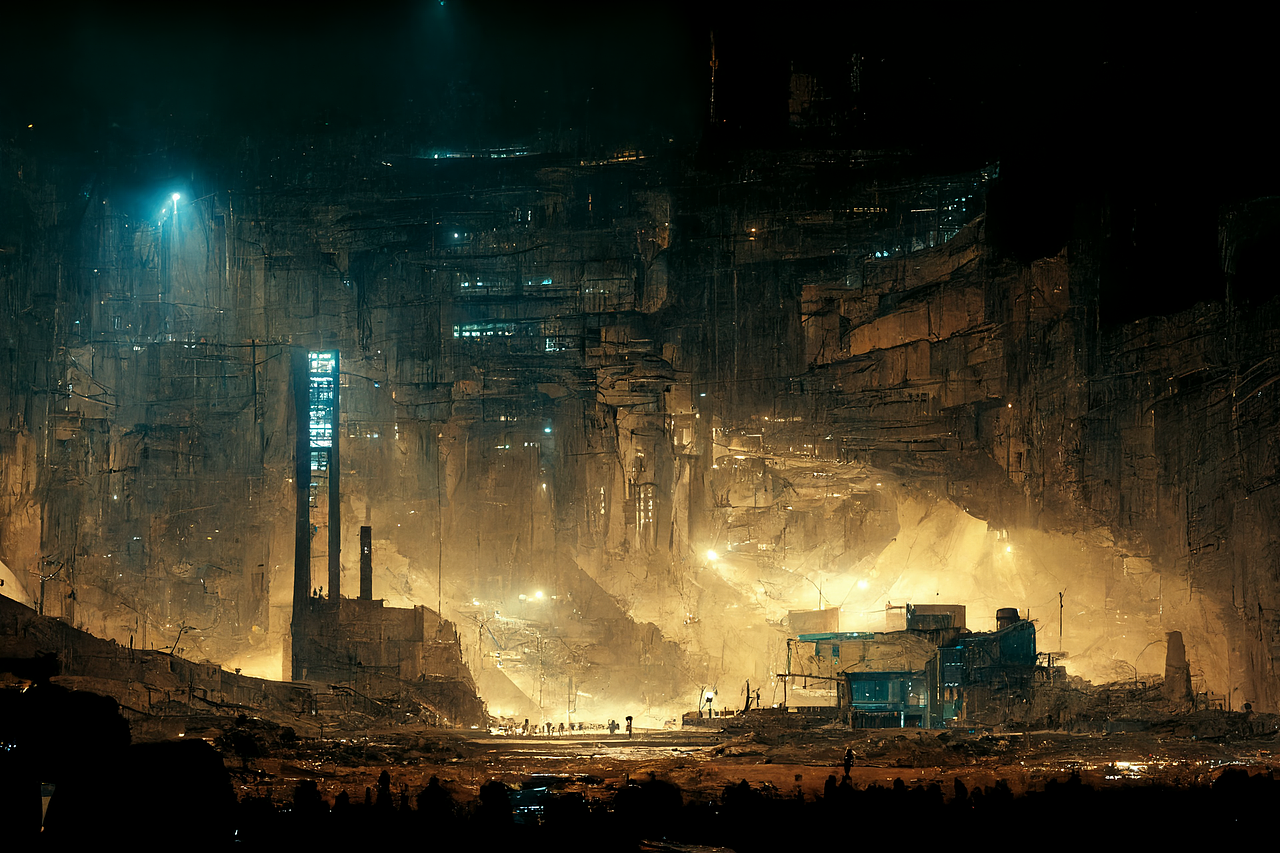 蚁巢-核战后的幸存者居住地[AI概念设计]