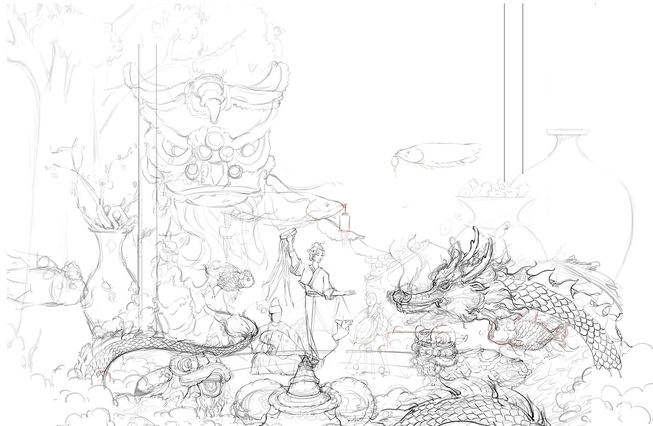 元夕庆（图ZMjkxODg3ODQ0） - 商业插画 - 站酷设计师二十四画生QYB原创素材 - 站酷ZCOOL