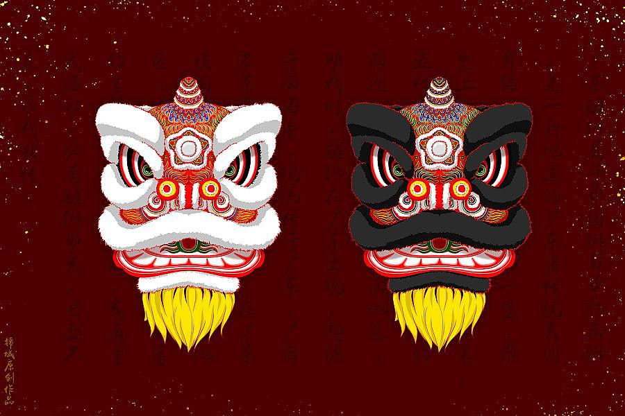 醒狮（图ZMTIxMjI2ODMy） - 艺术插画 - 站酷设计师吴伟强原创素材 - 站酷ZCOOL