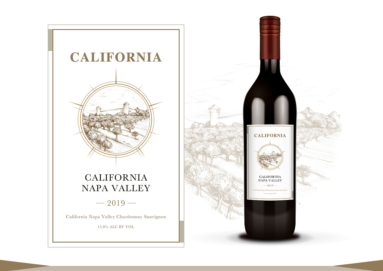 面试做的酒标设计（图ZMTY5MTk5MDI0） - 商业插画 - 站酷设计师CC川儿原创素材 - 站酷ZCOOL