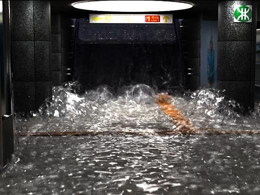 地鐵入水（個人主頁-ZMzgyMDE4NTY=） - 場景 - 站酷設(shè)計師德訥斯原創(chuàng)素材 - 站酷ZCOOL