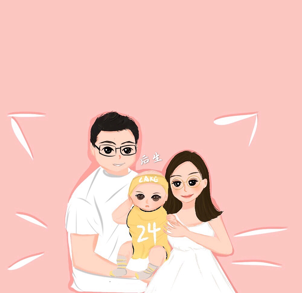 一家三口～|插画|艺术插画|i后生 - 原创作品 - 站酷 (zcool)