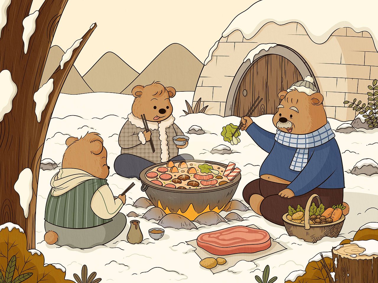 儿童插画|森林里的小动物