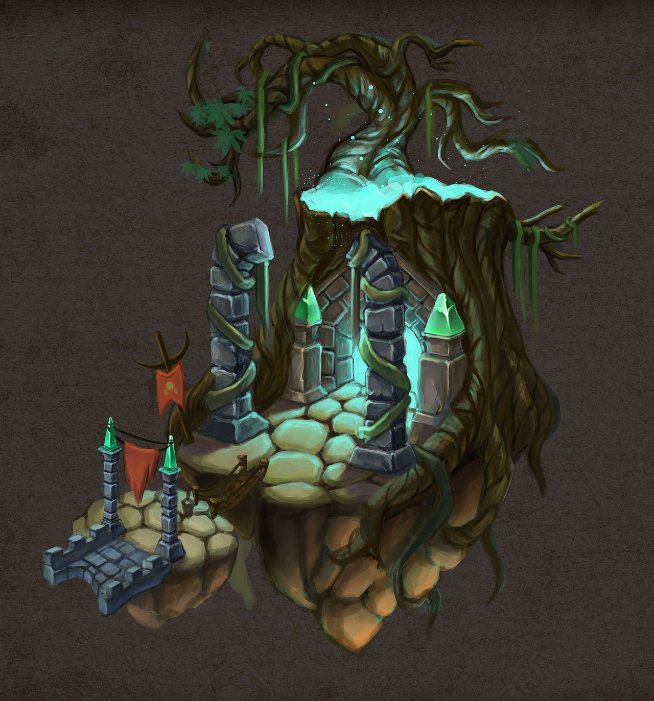 游戲3D場(chǎng)景原畫（圖ZMjI2MTU4NDQw） - 場(chǎng)景 - 站酷設(shè)計(jì)師xiaoyunzhang原創(chuàng)素材 - 站酷ZCOOL