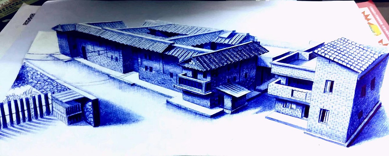 钢钢笔画(建筑集集合（图ZMTEwMzE0MDAw） - 绘画 - 站酷设计师小天手绘原创素材 - 站酷ZCOOL