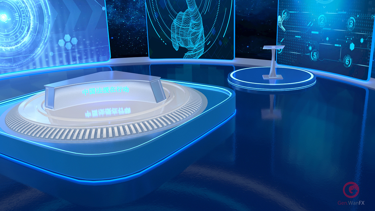 cctv12虚拟演播室|三维|建筑/空间|维特斯 - 原创作品 - 站酷 (zcool)