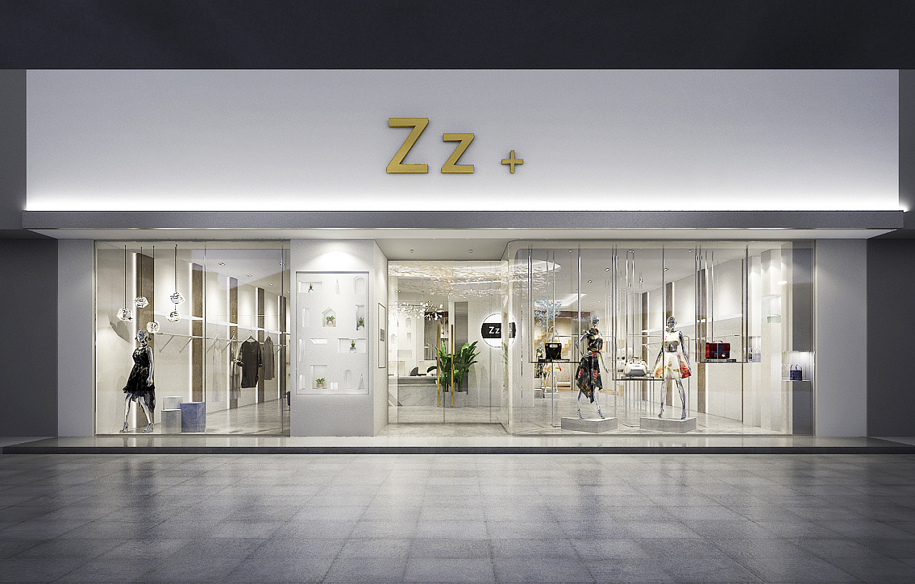 服装店|空间|室内设计|贺ZHI - 原创作品 - 站酷 (ZCOOL)