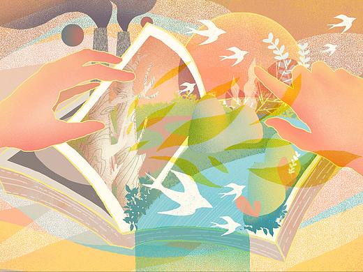 四张关于环保的商稿