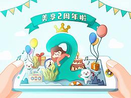 2周年插画