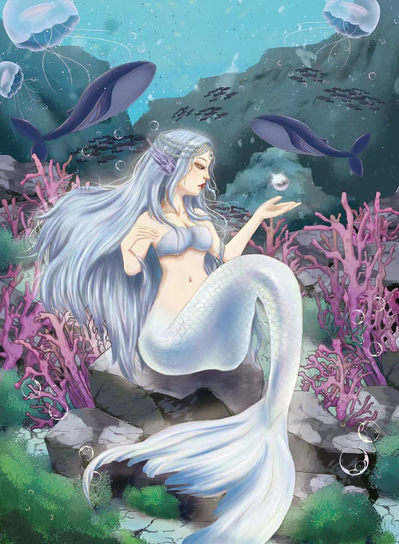 原创插画分享丨美人鱼