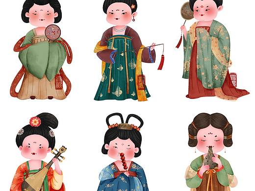 q萌仕女图