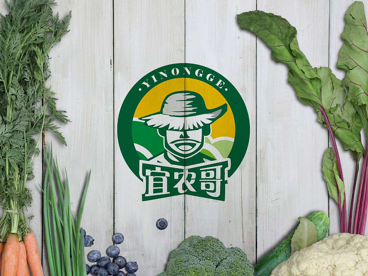 《樂點品牌》農業(yè) 農副食品宜農哥LOGO設計案例賞析（圖ZMTI2NzA4NTgw） - Logo - 站酷設計師樂點品牌原創(chuàng)素材 - 站酷ZCOOL