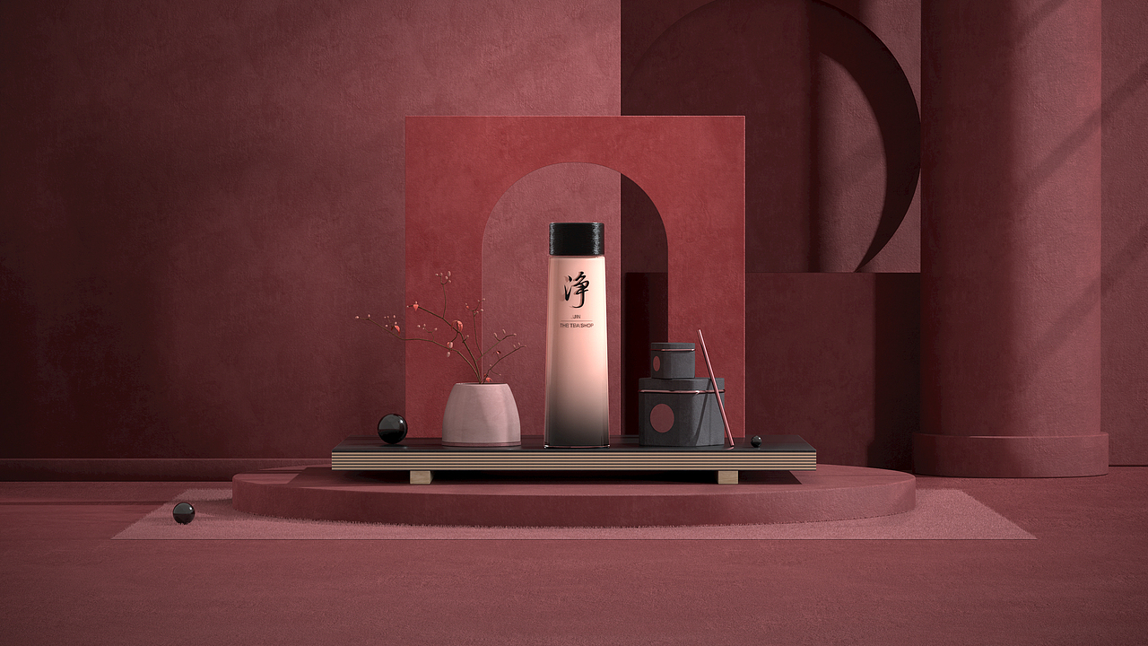 [一点笔墨]C4D临摹作品化妆品OC渲染器制作出图ps后期（图ZMTk4NjcyMDM2） - 产品 - 站酷设计师一点笔墨原创素材 - 站酷ZCOOL