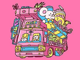 近期放松涂鸦的插画