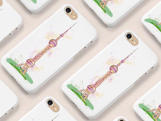 上海的标志性文化景观之一--东方明珠塔