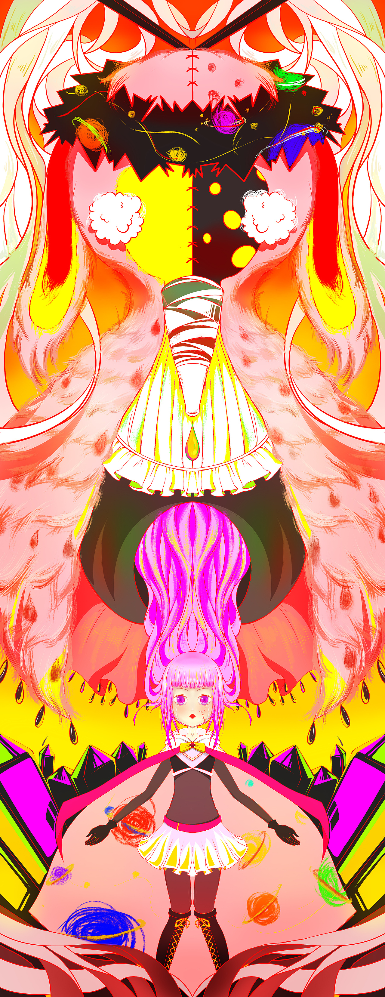 魔法少女小圆外传插画练习魔女化