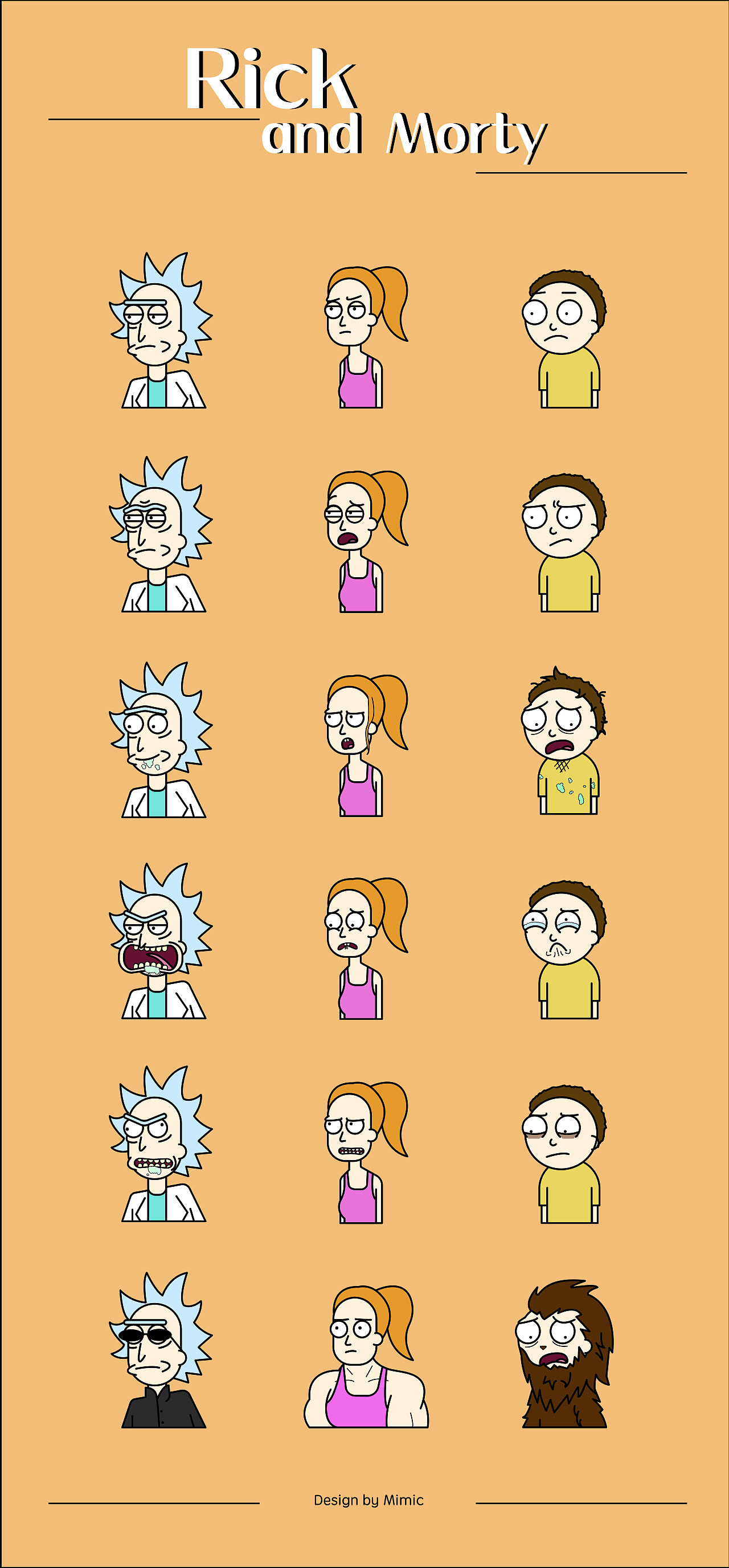 Rick and Morty 风格图标（图ZMTI3NTQ4NTU2） - 图标 - 站酷设计师磨叽的小宋原创素材 - 站酷ZCOOL
