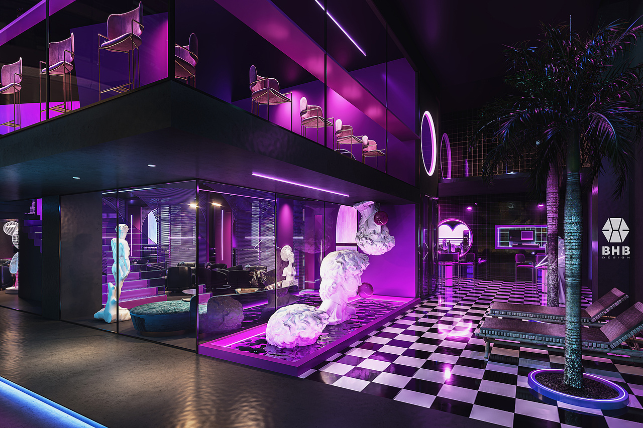 廣東佛山-蒸 気 波 Club（图ZMjI1MzE4MjY0） - 家装设计 - 站酷设计师Yeeming原创素材 - 站酷ZCOOL