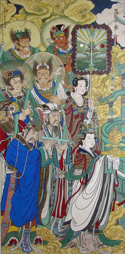 观山西芮城县永乐宫壁画有感