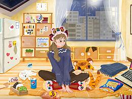 原創(chuàng)插畫|2020年虎年治愈系新年插畫