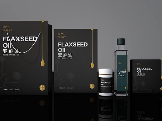 亚麻籽油包装高端大气上档次