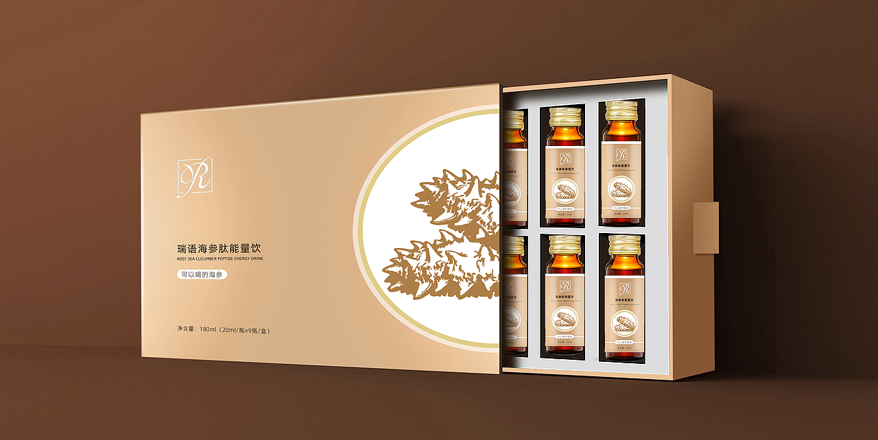 海參肽包裝初稿（圖ZMjU0NjQzODE2） - 包裝 - 站酷設(shè)計(jì)師Tony黃藝強(qiáng)原創(chuàng)素材 - 站酷ZCOOL