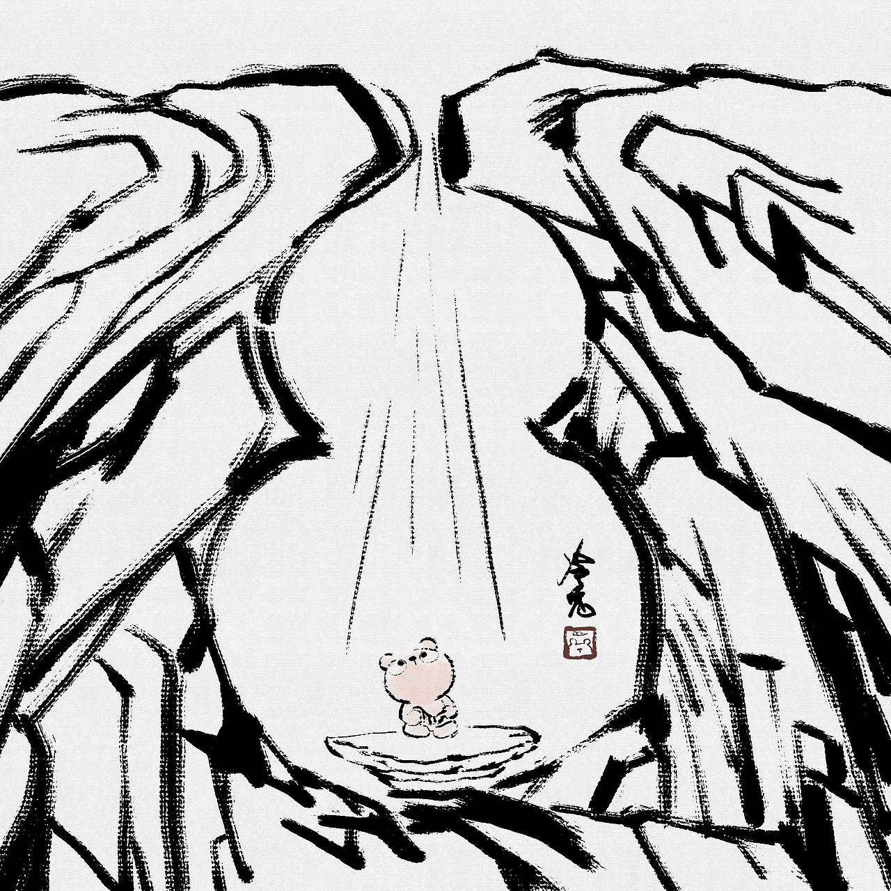 冷兔baby游历水墨世界系列 —— 鱼山饭宽