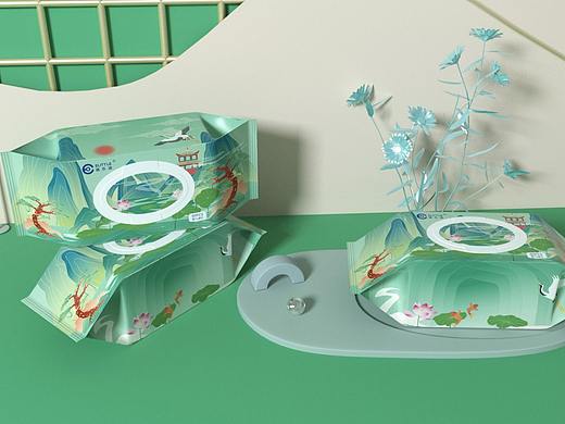 逸乐途湿纸巾包装设计