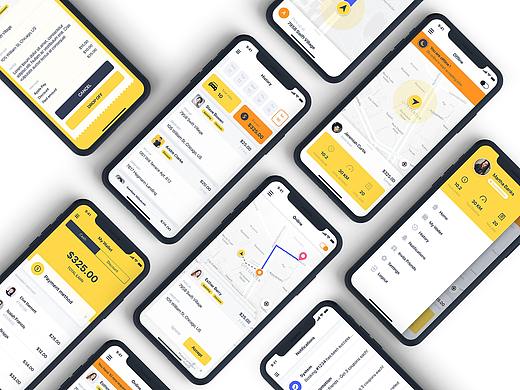 最近做的2款打车软件  Several recent UI collections