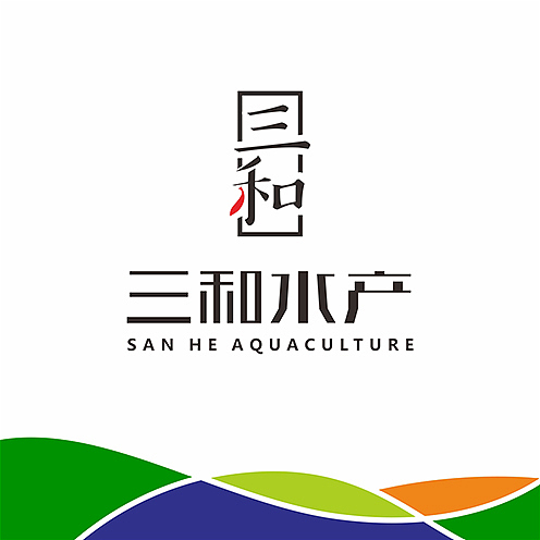 三和水产logo设计