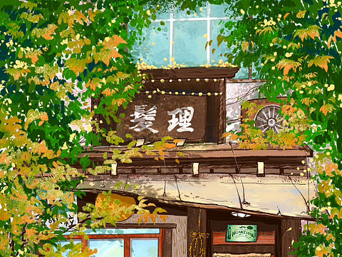 周末去理个发？（个人主页-ZNjQ4MjEwOTY=） - 商业插画 - 站酷设计师弹牙面筋er原创素材 - 站酷ZCOOL