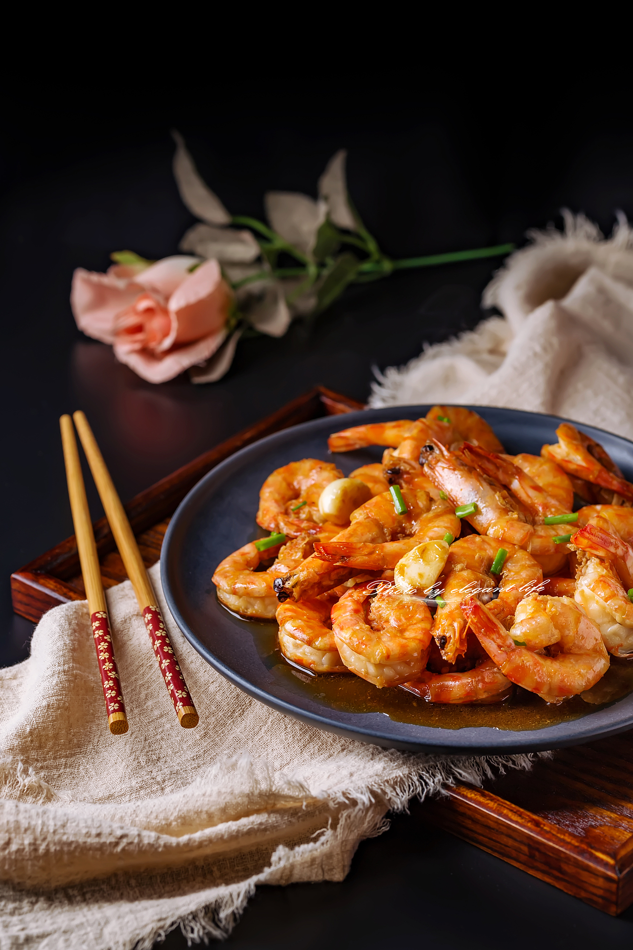 伍斯特郡酱汁烧竹节虾