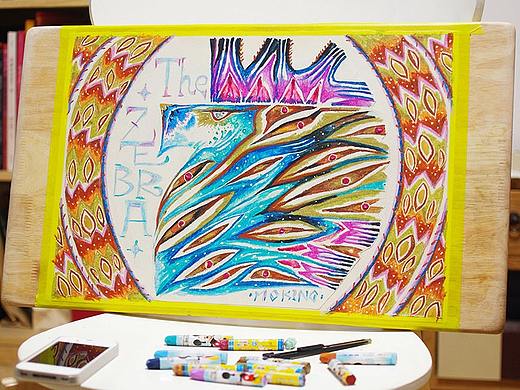 手绘油画棒-五彩妖精之像