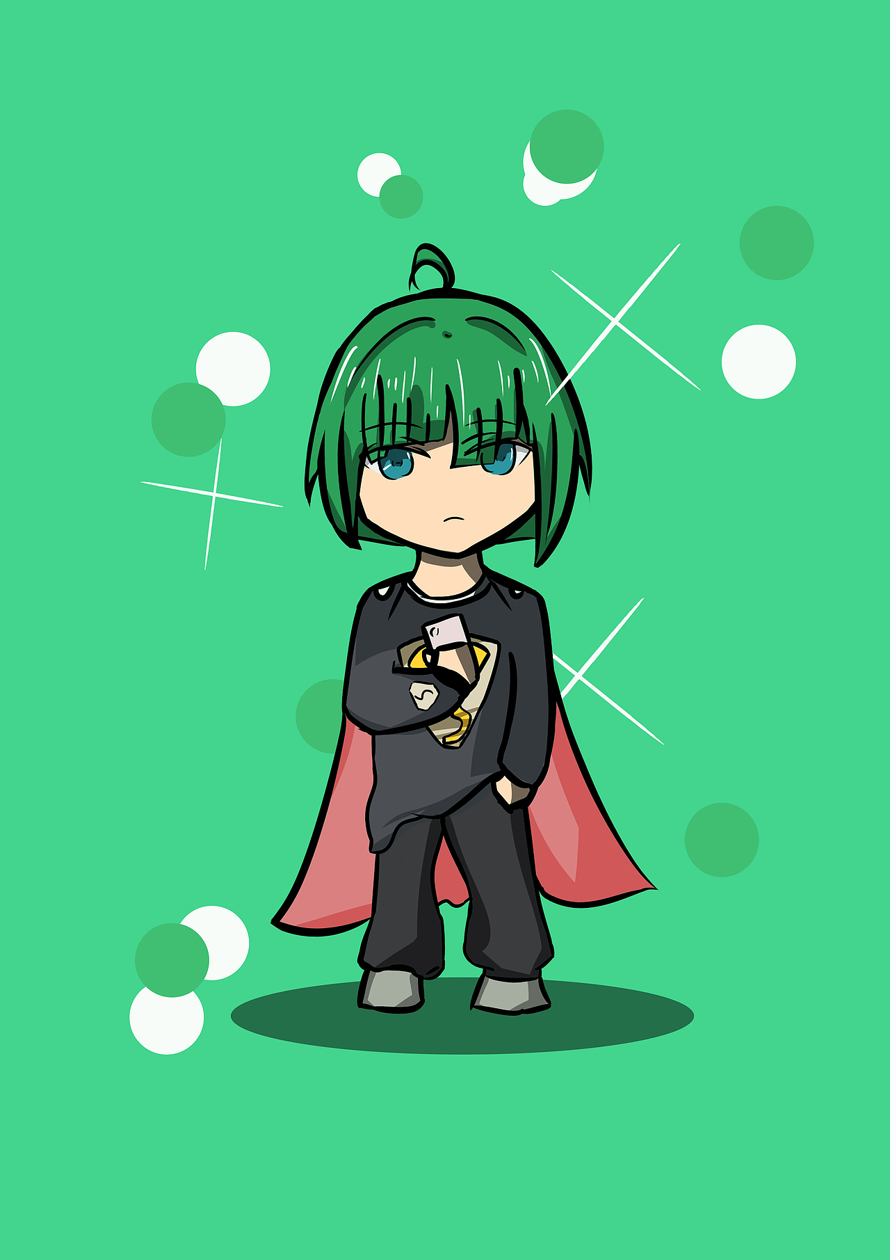 q版小人2|插画|创作习作|帝皇大龙虾_原创作品-站酷zcool