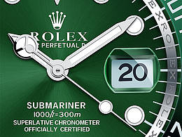 劳力士绿水鬼机械手表