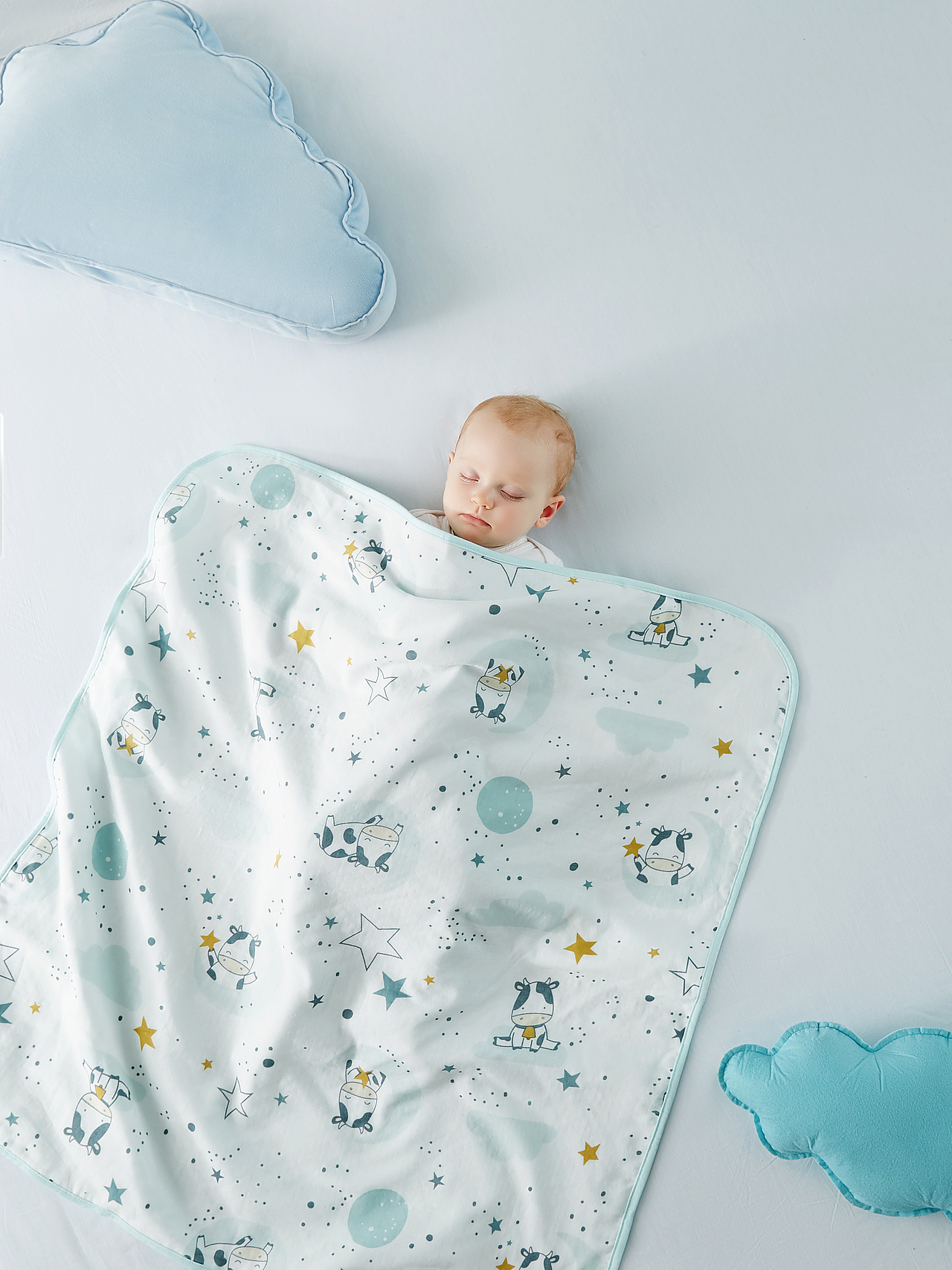 双层全棉纱布抱被-奶牛萌萌（图ZMjQ4NTMyMzE2） - 产品摄影 - 站酷设计师ABvision阿宝影视原创素材 - 站酷ZCOOL