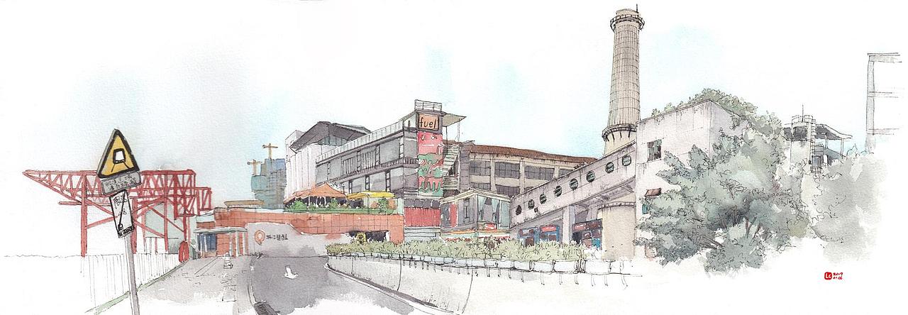 钢笔淡彩写生（图ZMTc3MzMyMzY4） - 绘画 - 站酷设计师喵喵LC原创素材 - 站酷ZCOOL